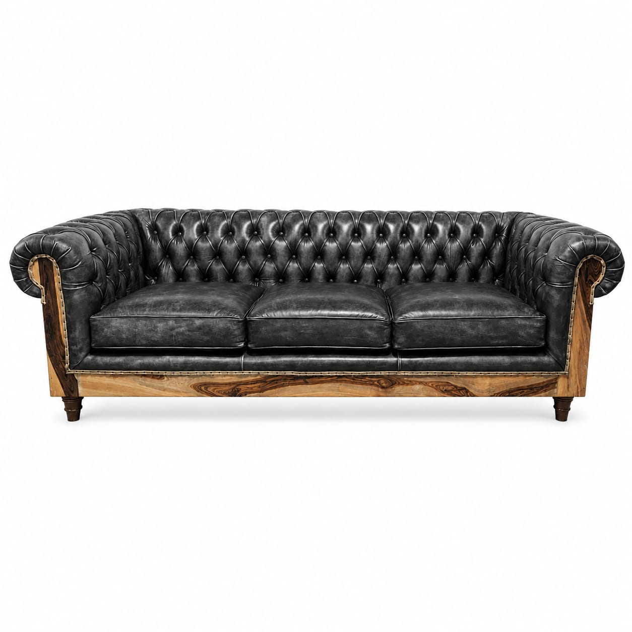 Sillón Chester de cuero vacuno "Constructor"