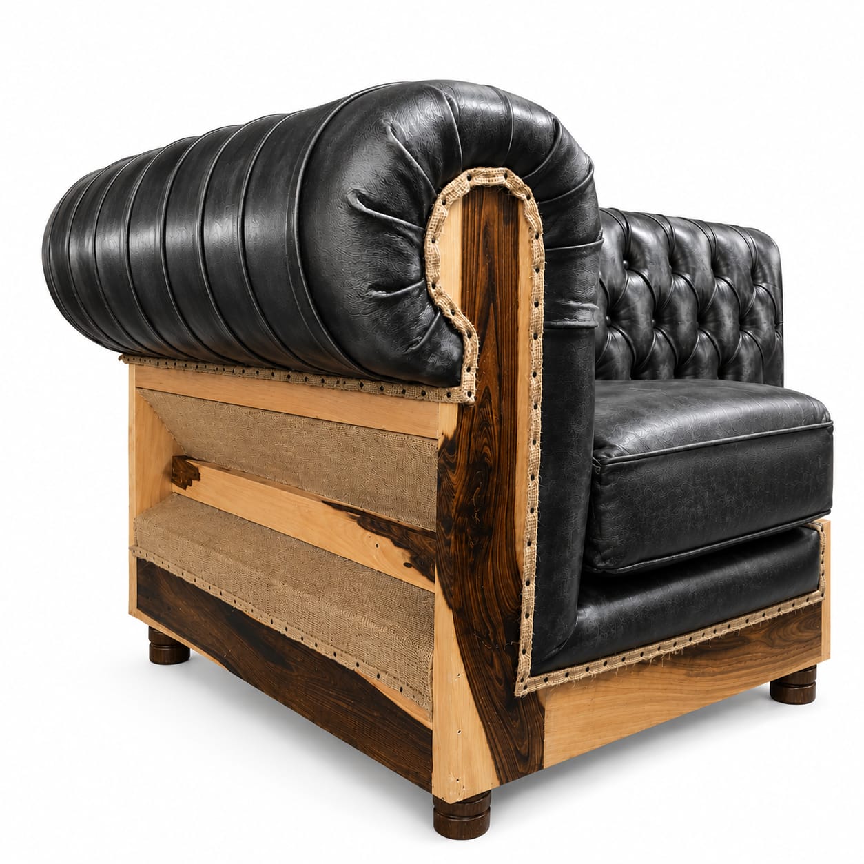 Sillón Chester de cuero vacuno "Constructor" - Image 3